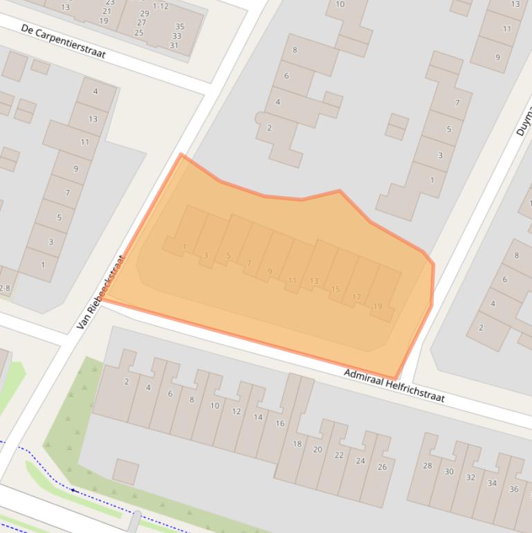 Kaart van postcodegebied 6045HT.