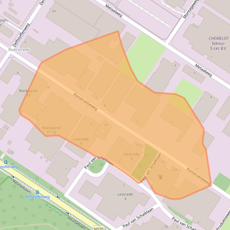 Kaart van postcodegebied 6045JD.