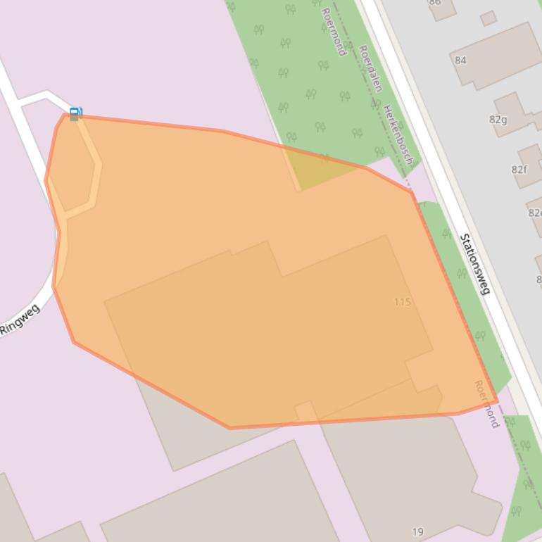 Kaart van postcodegebied 6045JM.