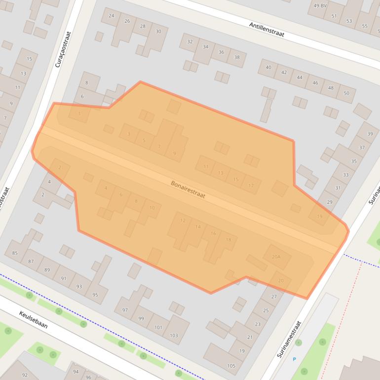 Kaart van postcodegebied 6045VC.