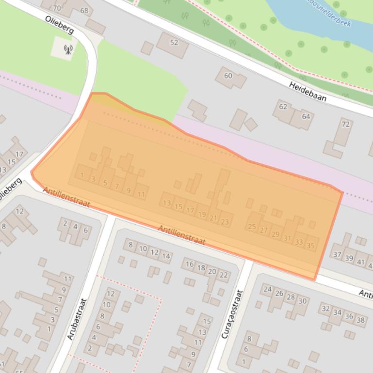 Kaart van postcodegebied 6045VG.