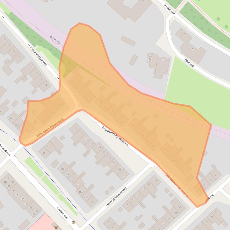 Kaart van postcodegebied 6045VP.