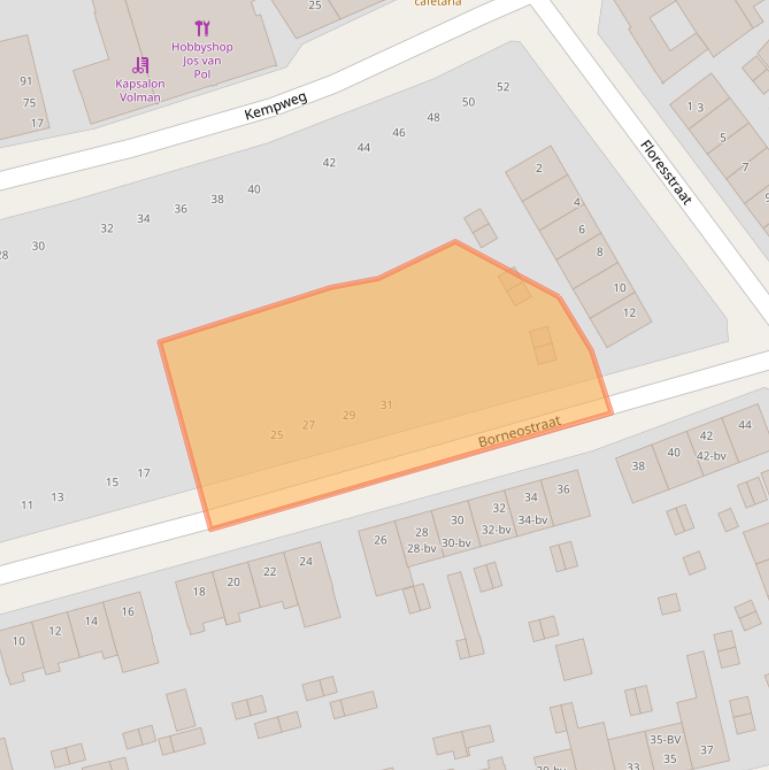 Kaart van postcodegebied 6045VW.