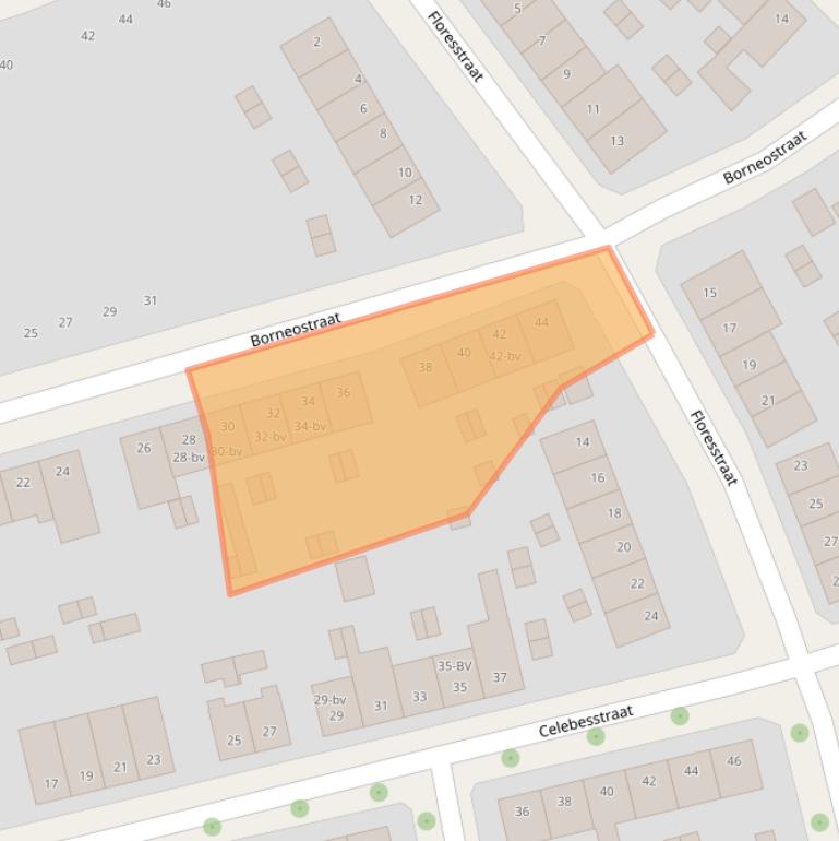 Kaart van postcodegebied 6045VZ.