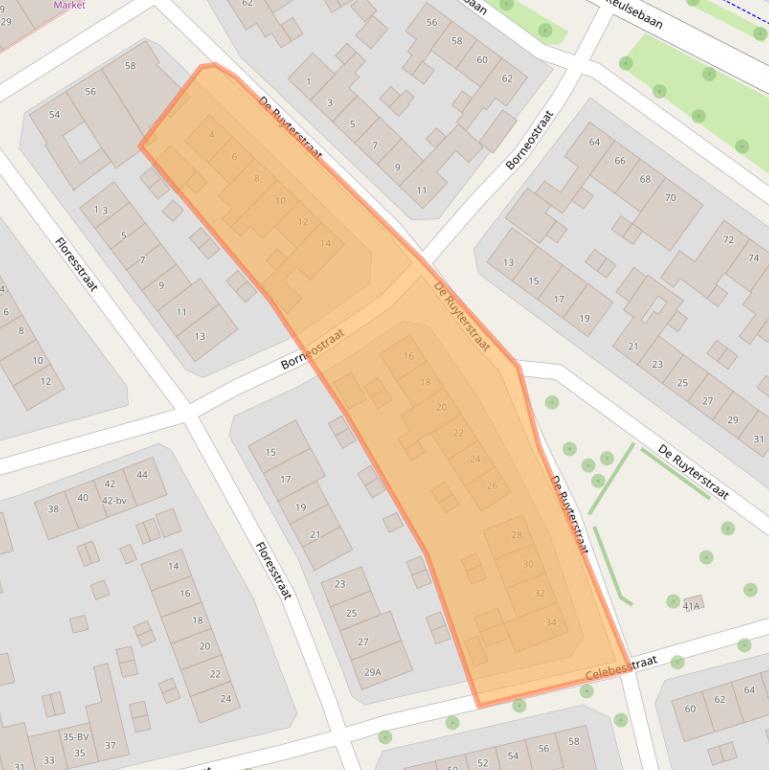 Kaart van postcodegebied 6045XL.