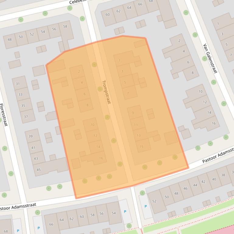 Kaart van postcodegebied 6045XP.