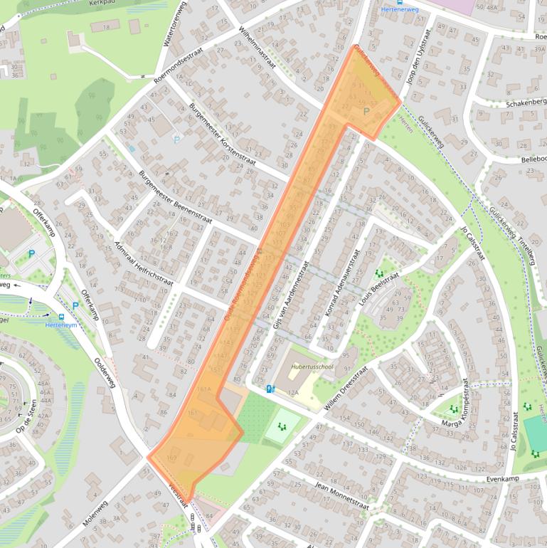 Kaart van postcodegebied 6049AD.