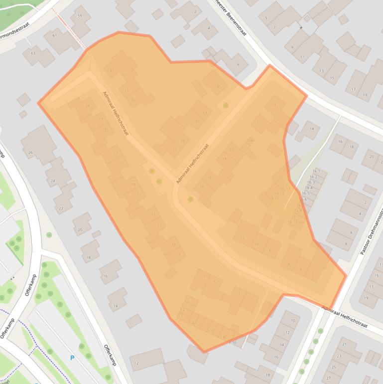 Kaart van postcodegebied 6049AR.