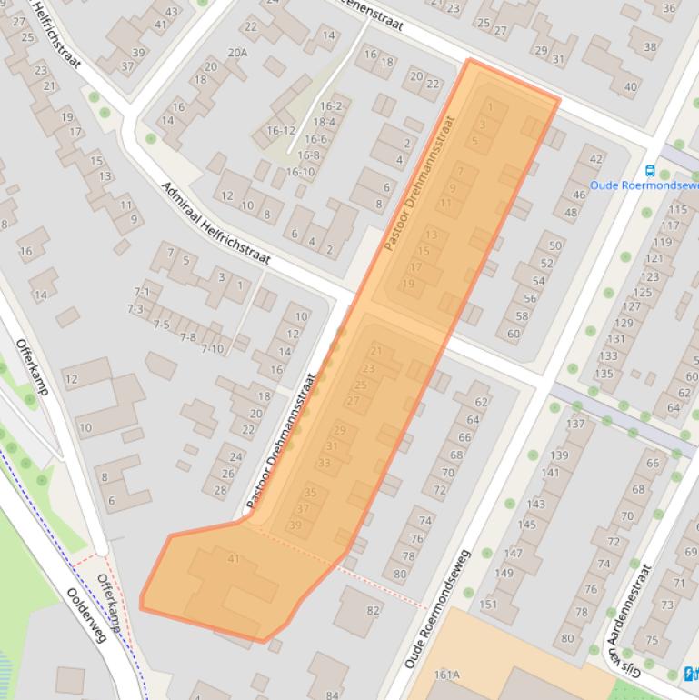 Kaart van postcodegebied 6049AS.