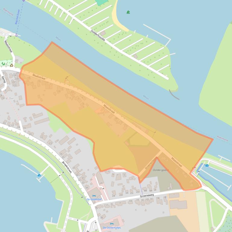 Kaart van postcodegebied 6049CB.