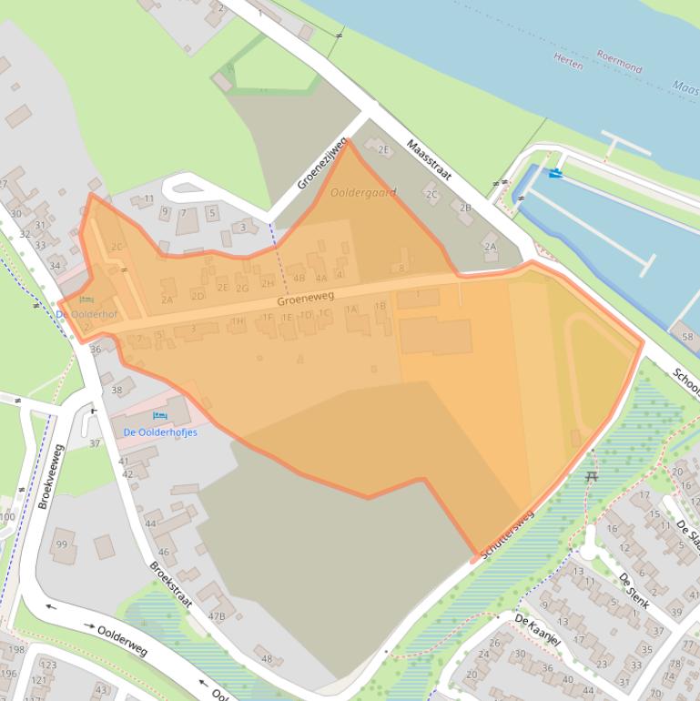 Kaart van postcodegebied 6049CE.