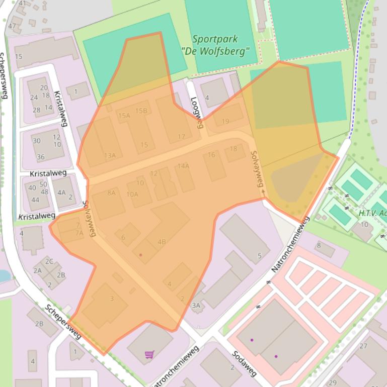 Kaart van postcodegebied 6049CP.