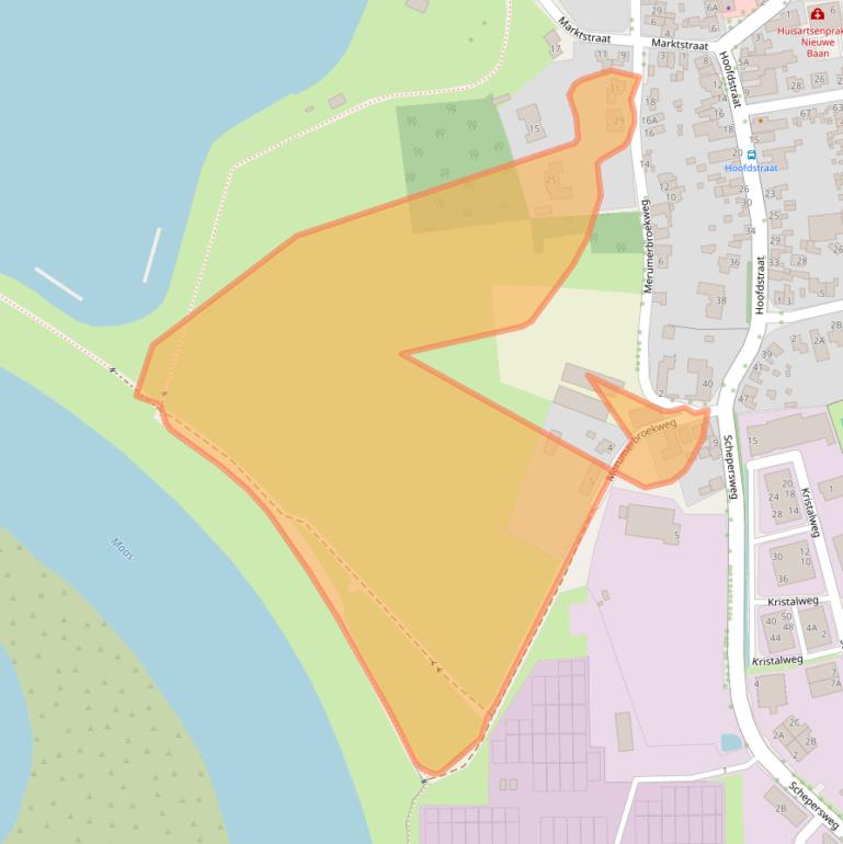 Kaart van postcodegebied 6049CW.