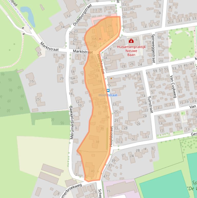 Kaart van postcodegebied 6049EB.