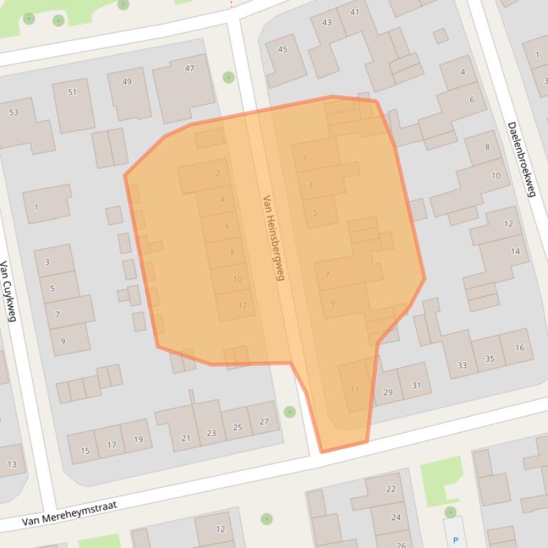 Kaart van postcodegebied 6049EN.