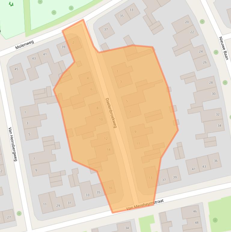 Kaart van postcodegebied 6049EP.