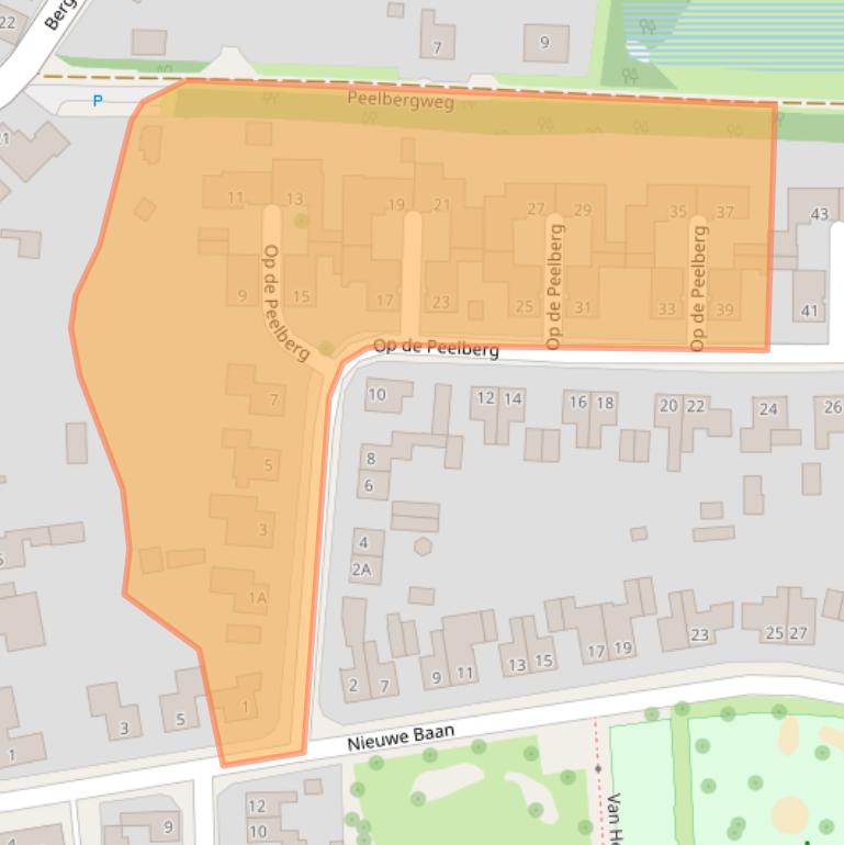 Kaart van postcodegebied 6049EW.