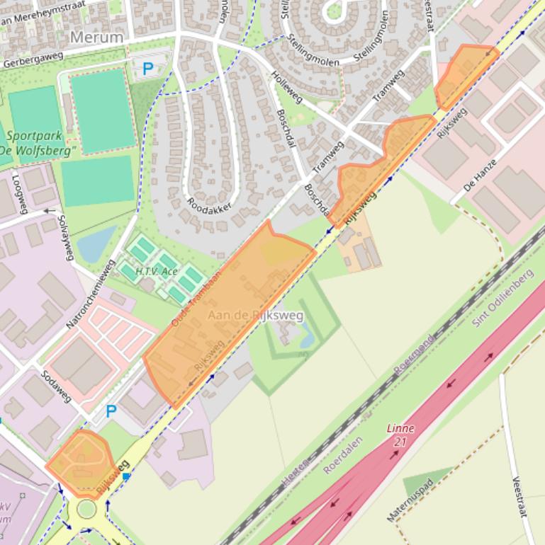 Kaart van postcodegebied 6049GW.
