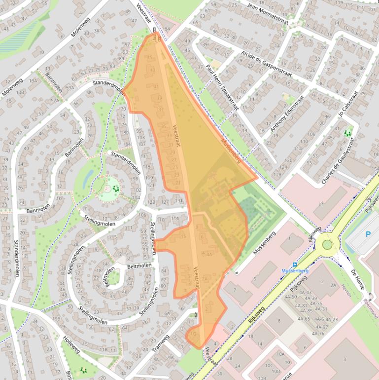 Kaart van postcodegebied 6049HA.