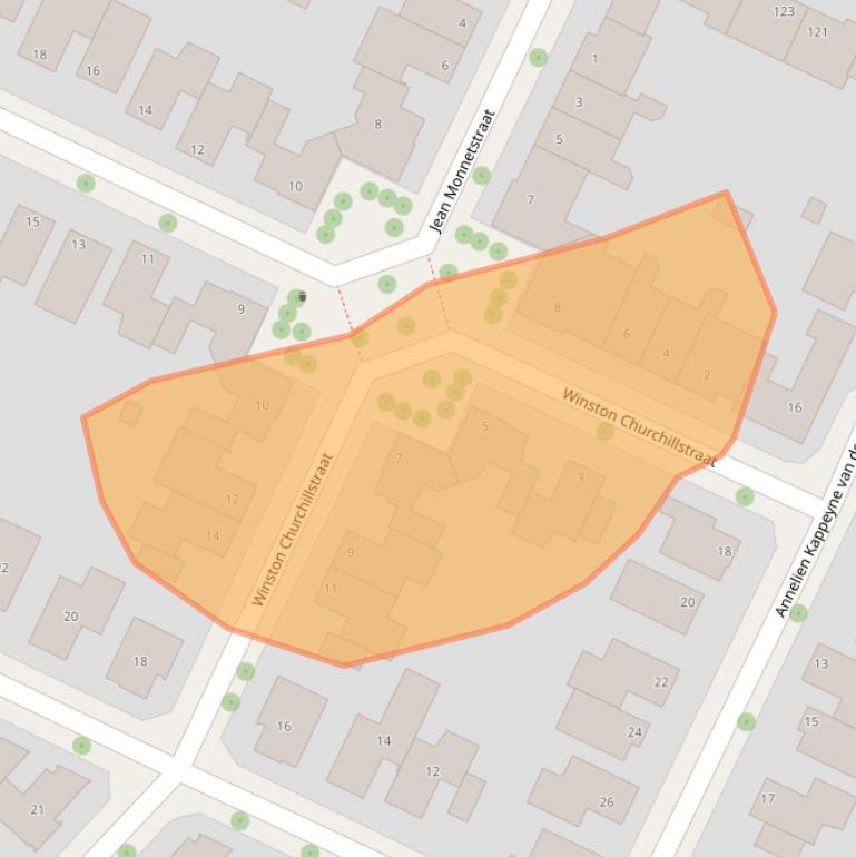 Kaart van postcodegebied 6049HE.