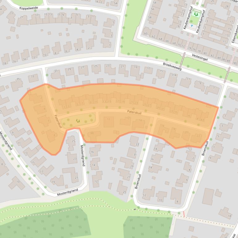 Kaart van postcodegebied 6049LN.