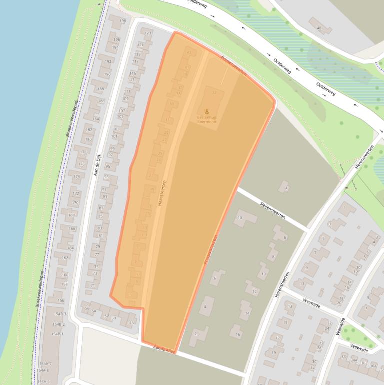 Kaart van postcodegebied 6049LW.