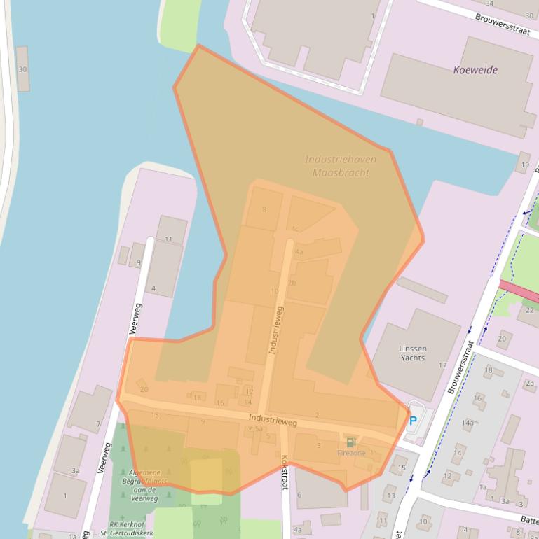 Kaart van postcodegebied 6051AE.