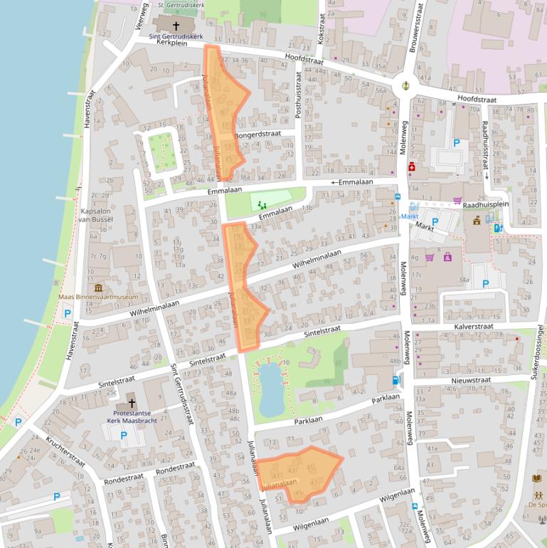 Kaart van postcodegebied 6051AR.