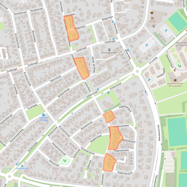 Kaart van postcodegebied 6051AS.