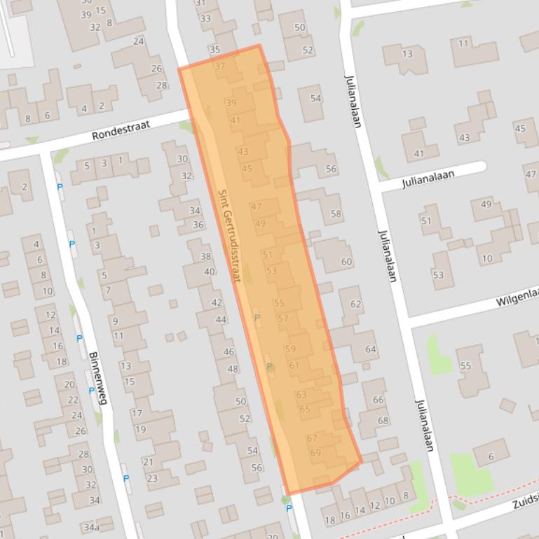 Kaart van postcodegebied 6051BS.