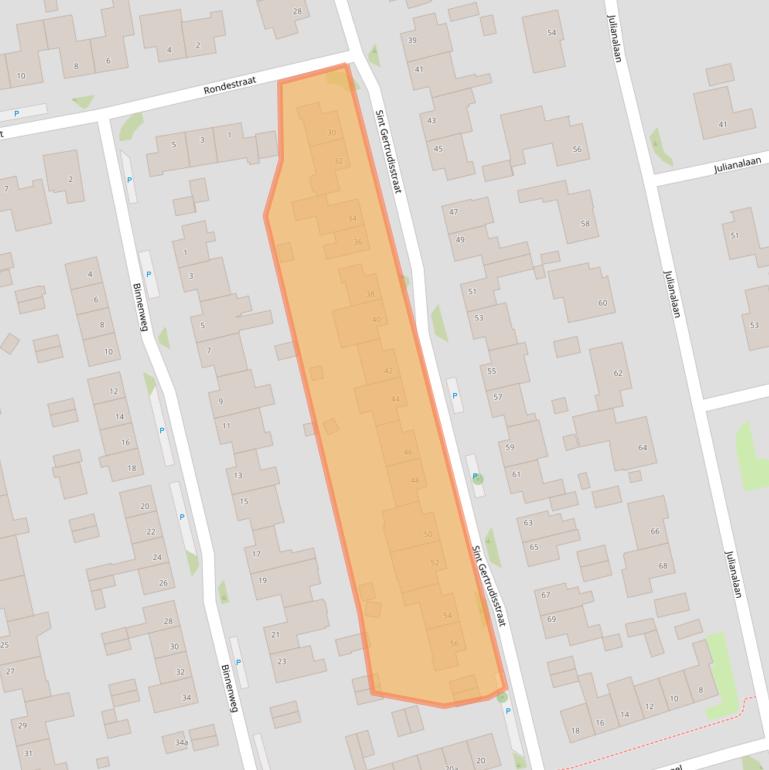 Kaart van postcodegebied 6051BV.