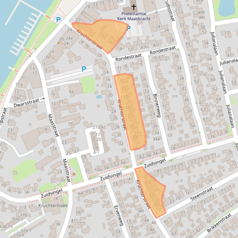 Kaart van postcodegebied 6051CA.