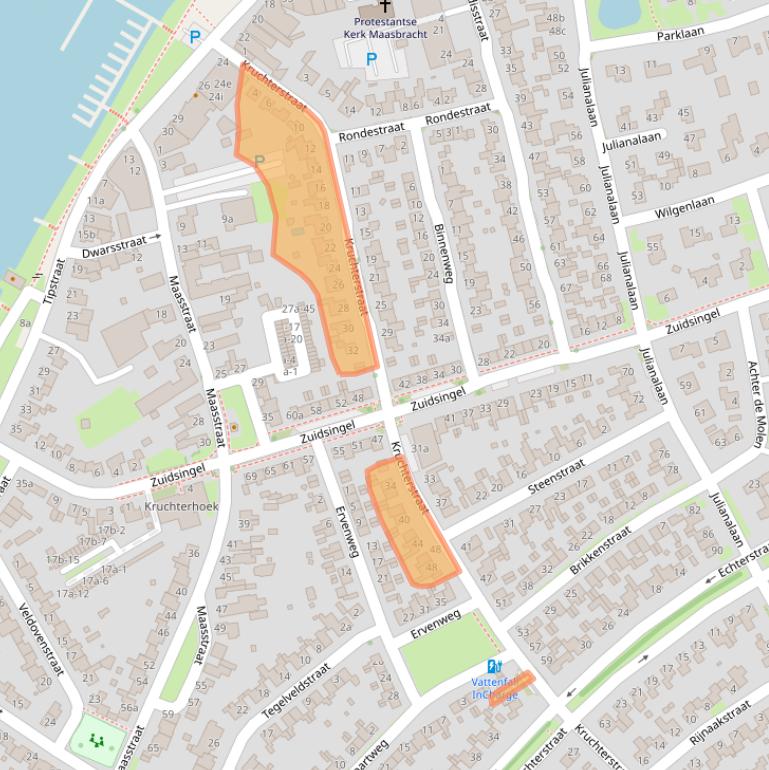 Kaart van postcodegebied 6051CC.