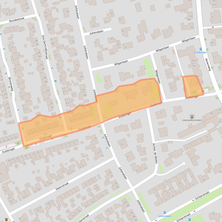 Kaart van postcodegebied 6051CH.
