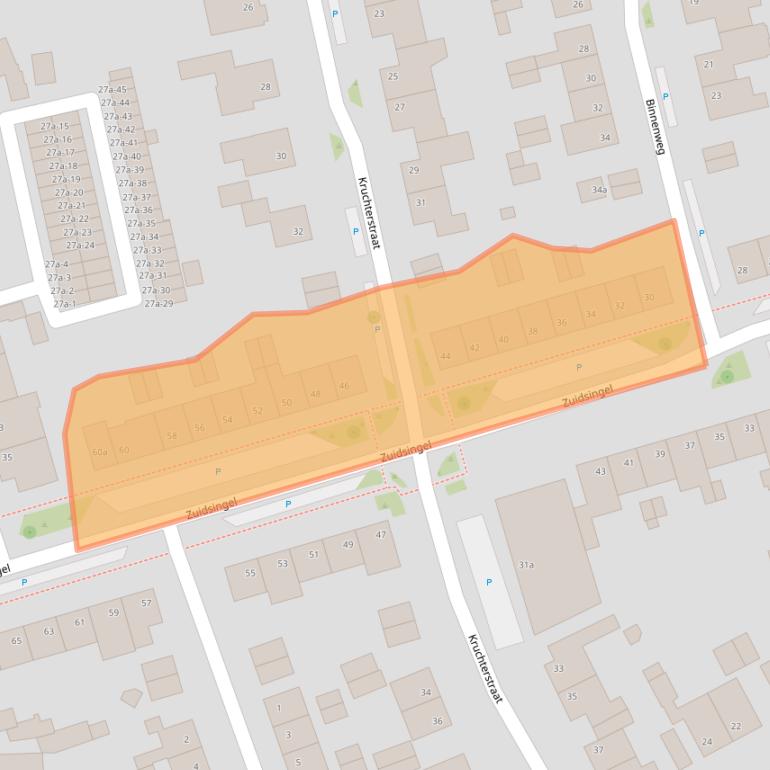 Kaart van postcodegebied 6051CJ.