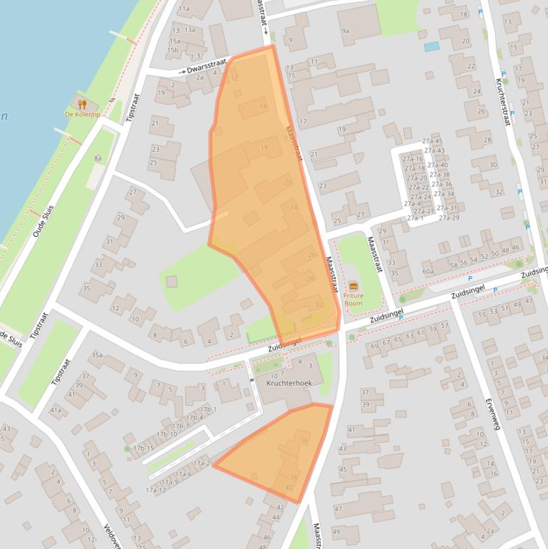 Kaart van postcodegebied 6051CM.