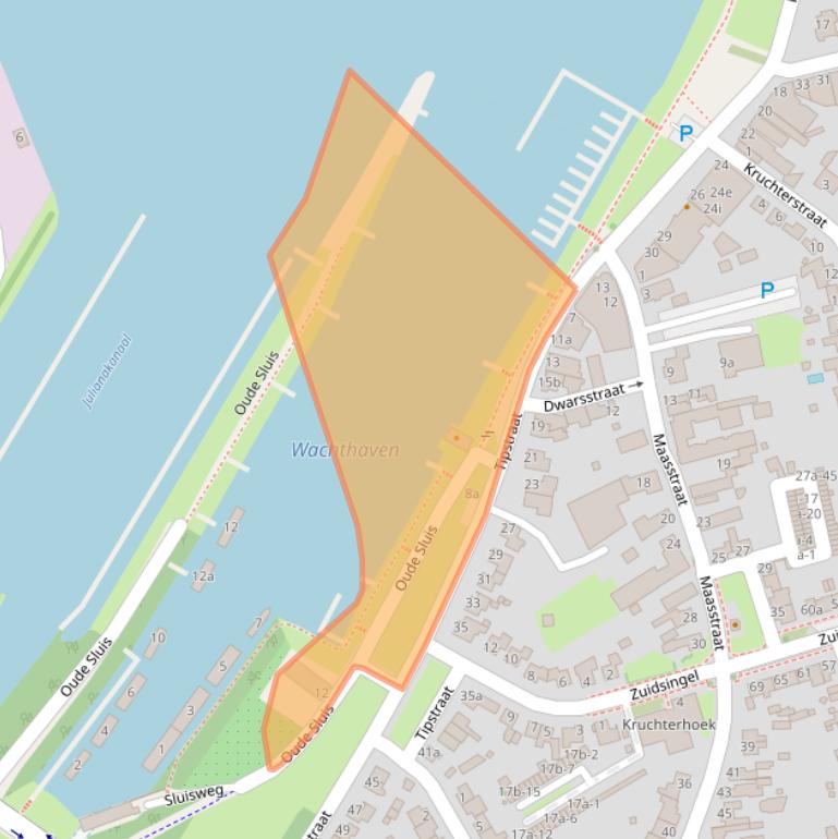 Kaart van postcodegebied 6051CX.