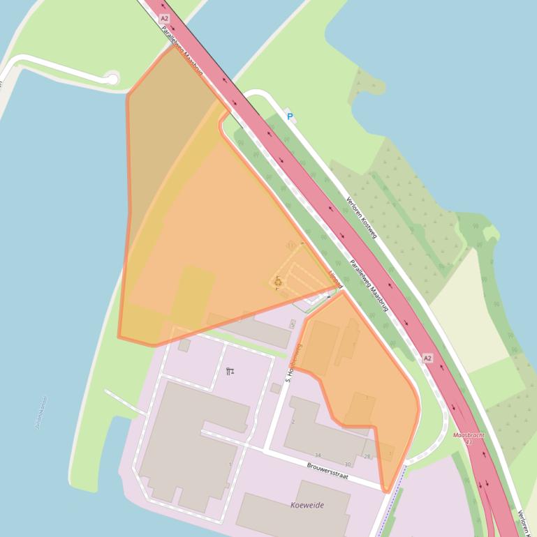 Kaart van postcodegebied 6051DW.