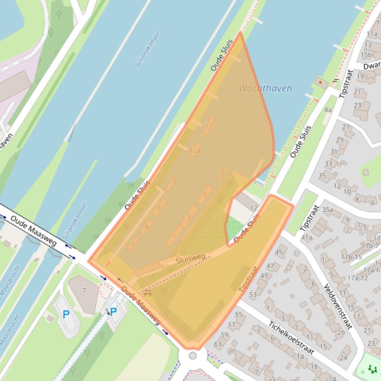 Kaart van postcodegebied 6051EA.