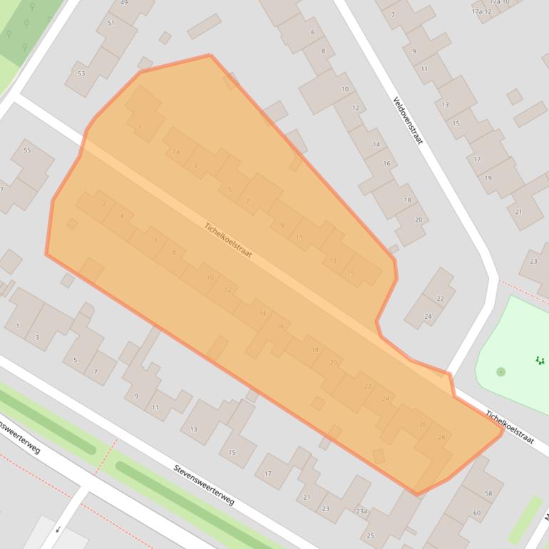 Kaart van postcodegebied 6051ED.