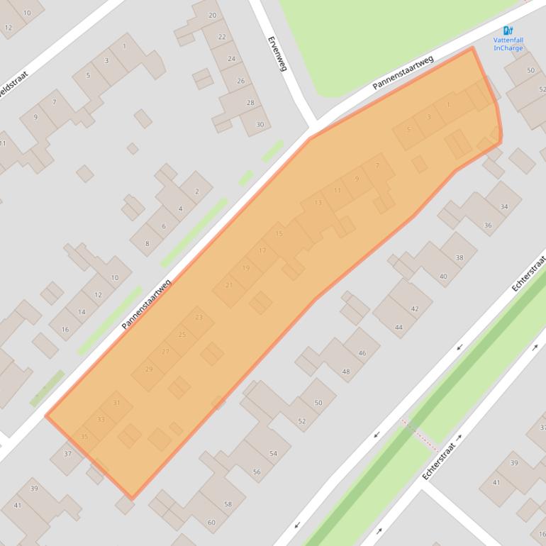 Kaart van postcodegebied 6051EG.