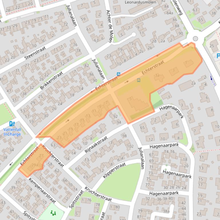 Kaart van postcodegebied 6051EW.