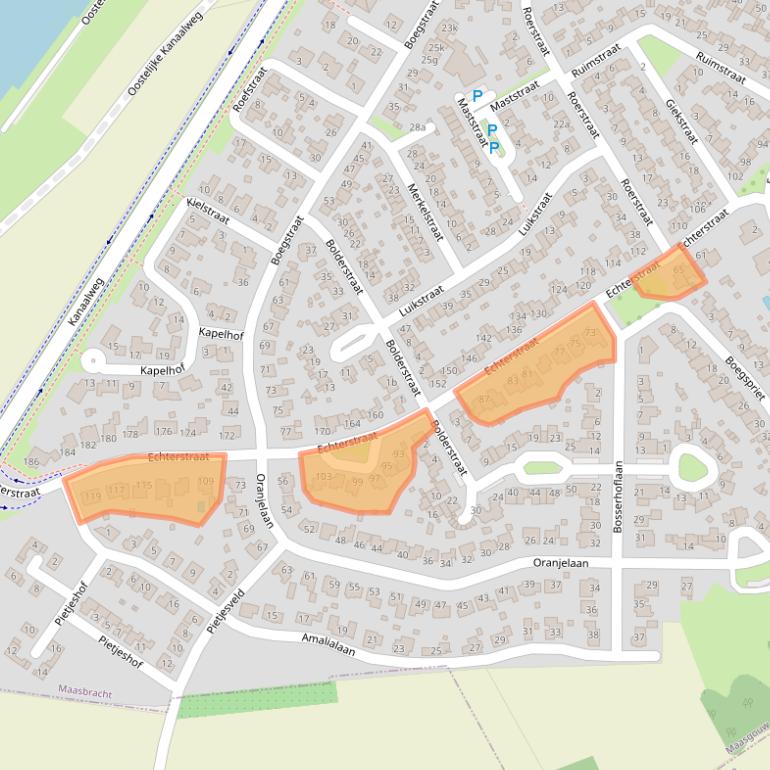 Kaart van postcodegebied 6051EZ.