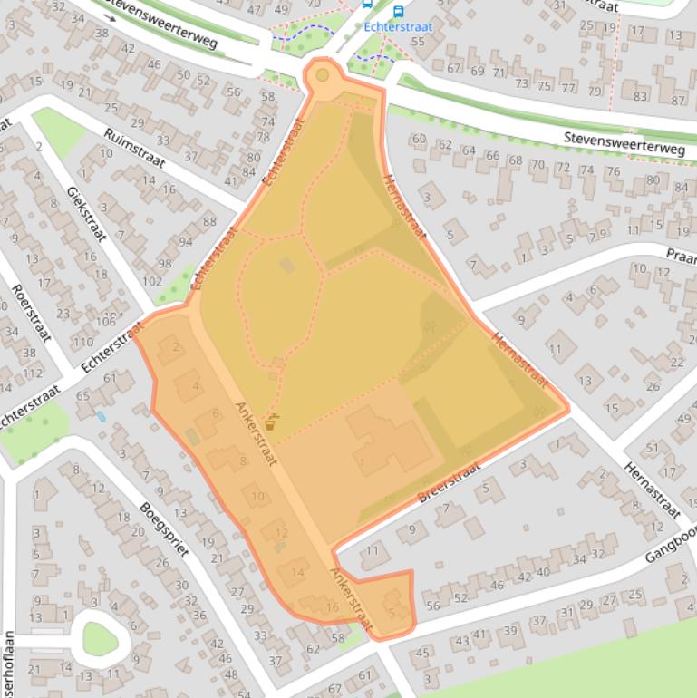 Kaart van postcodegebied 6051GG.