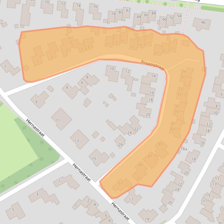 Kaart van postcodegebied 6051GH.