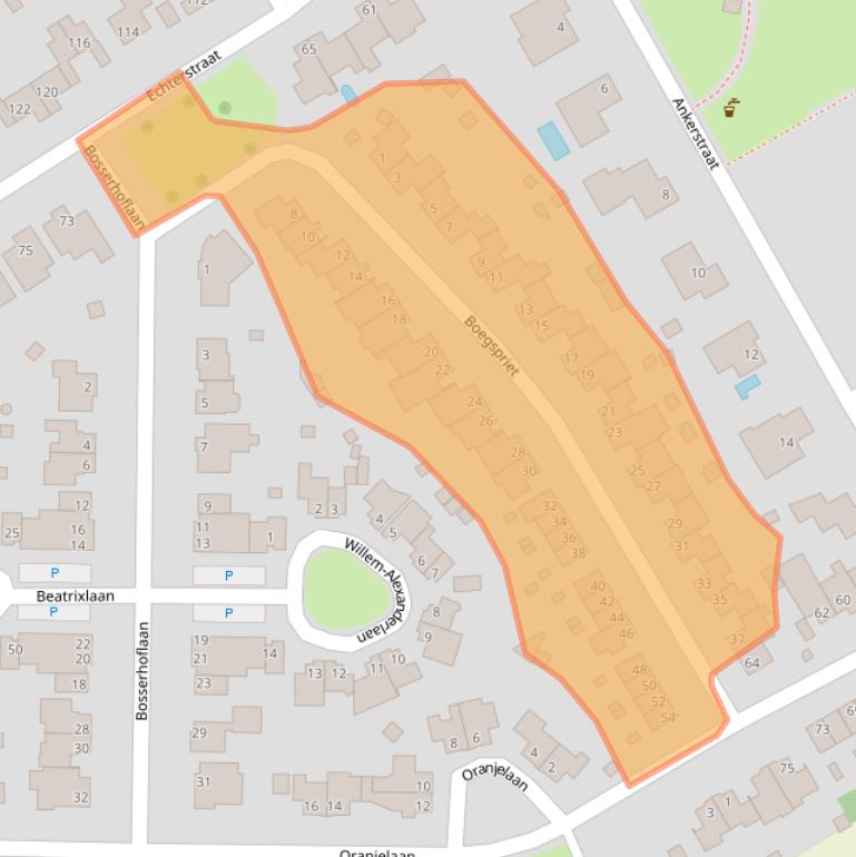 Kaart van postcodegebied 6051GL.