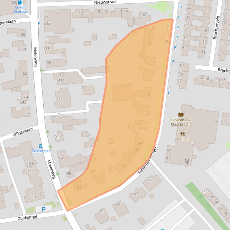Kaart van postcodegebied 6051HR.