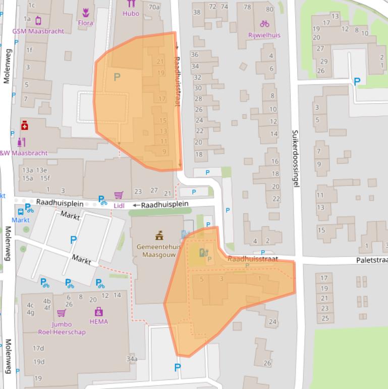 Kaart van postcodegebied 6051HX.