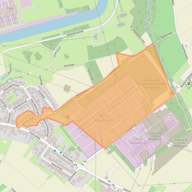 Kaart van postcodegebied 6051JZ.