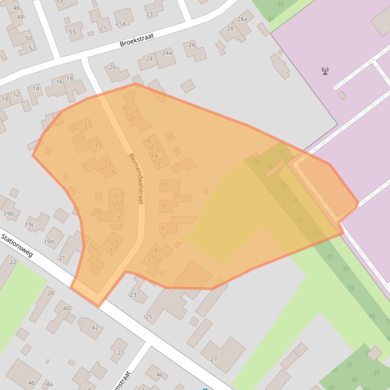Kaart van postcodegebied 6051KA.